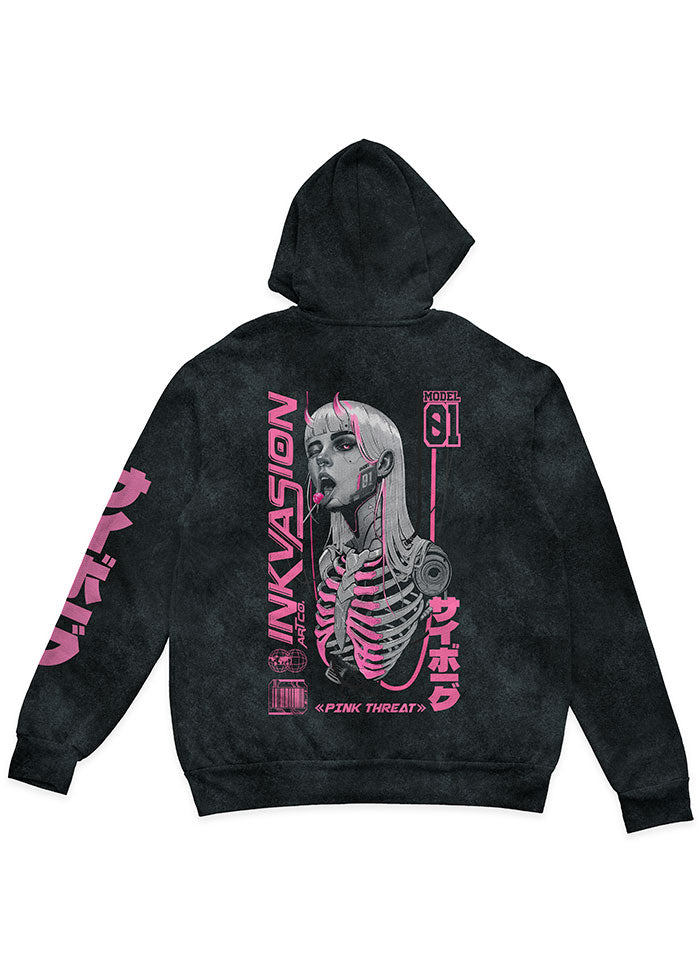 HOODIE PINK THREAT