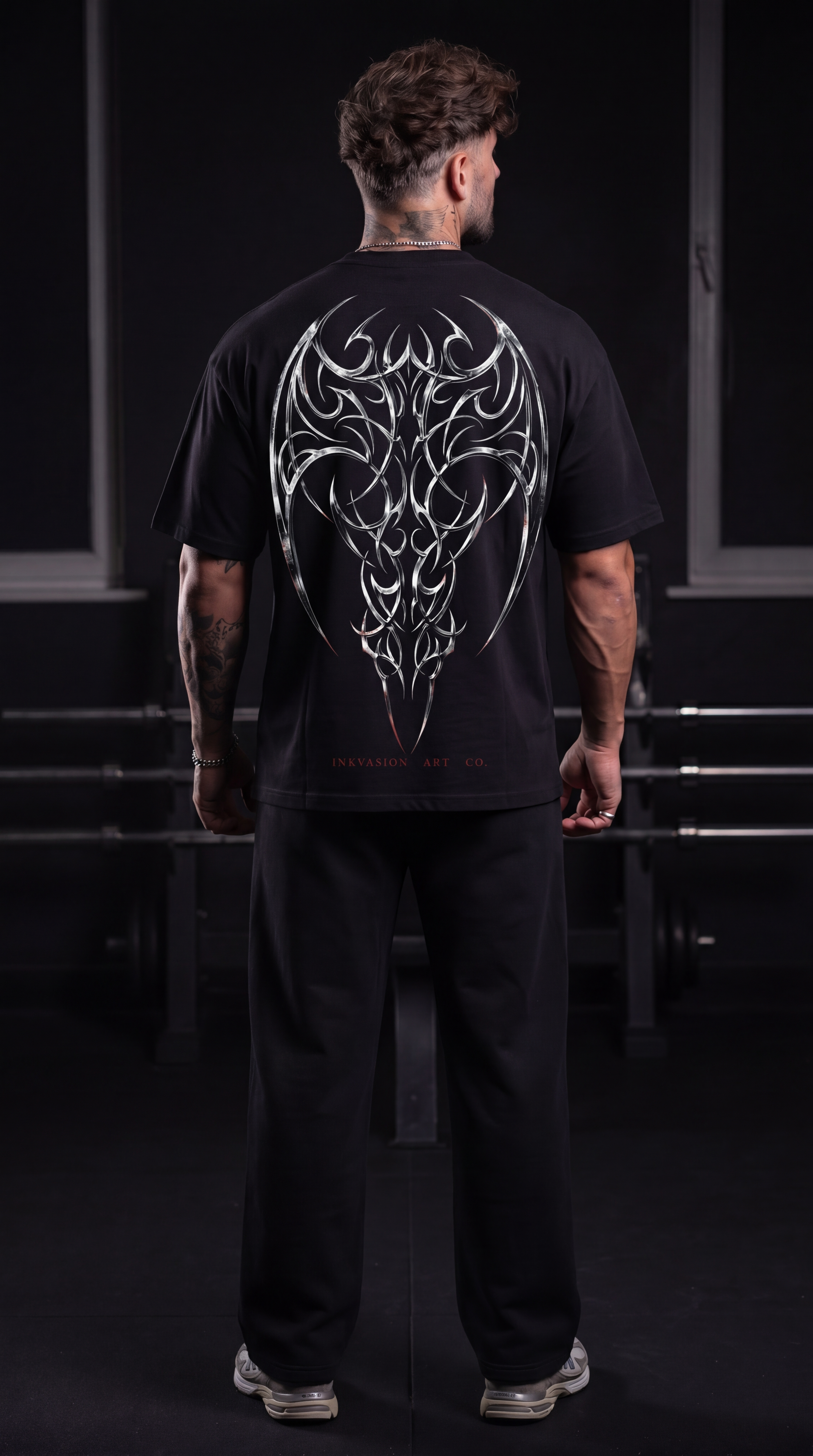 POLERA NEGRA DEATH WING