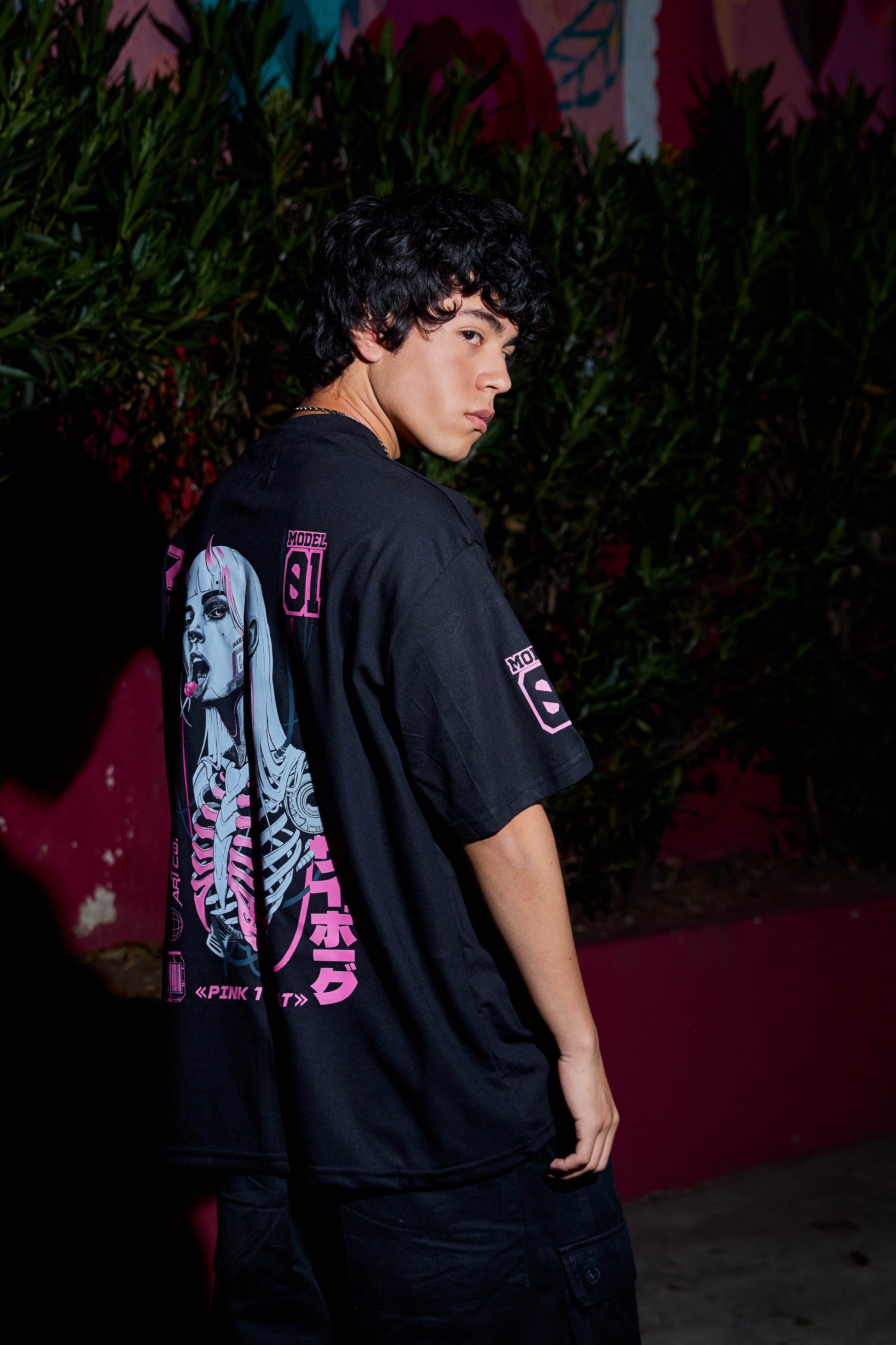 POLERA PINK THREAT