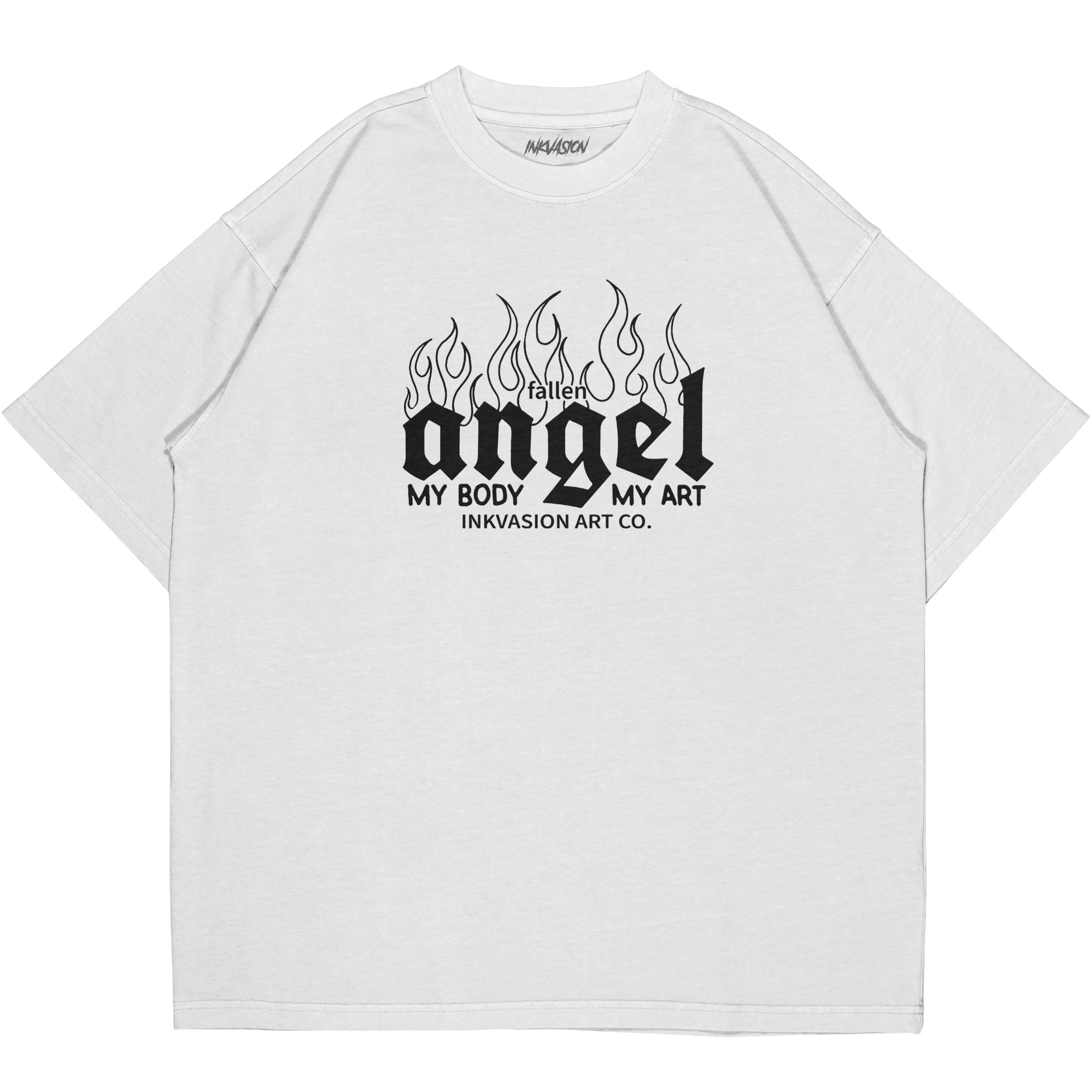 ANGEL BLACK WORK TEE