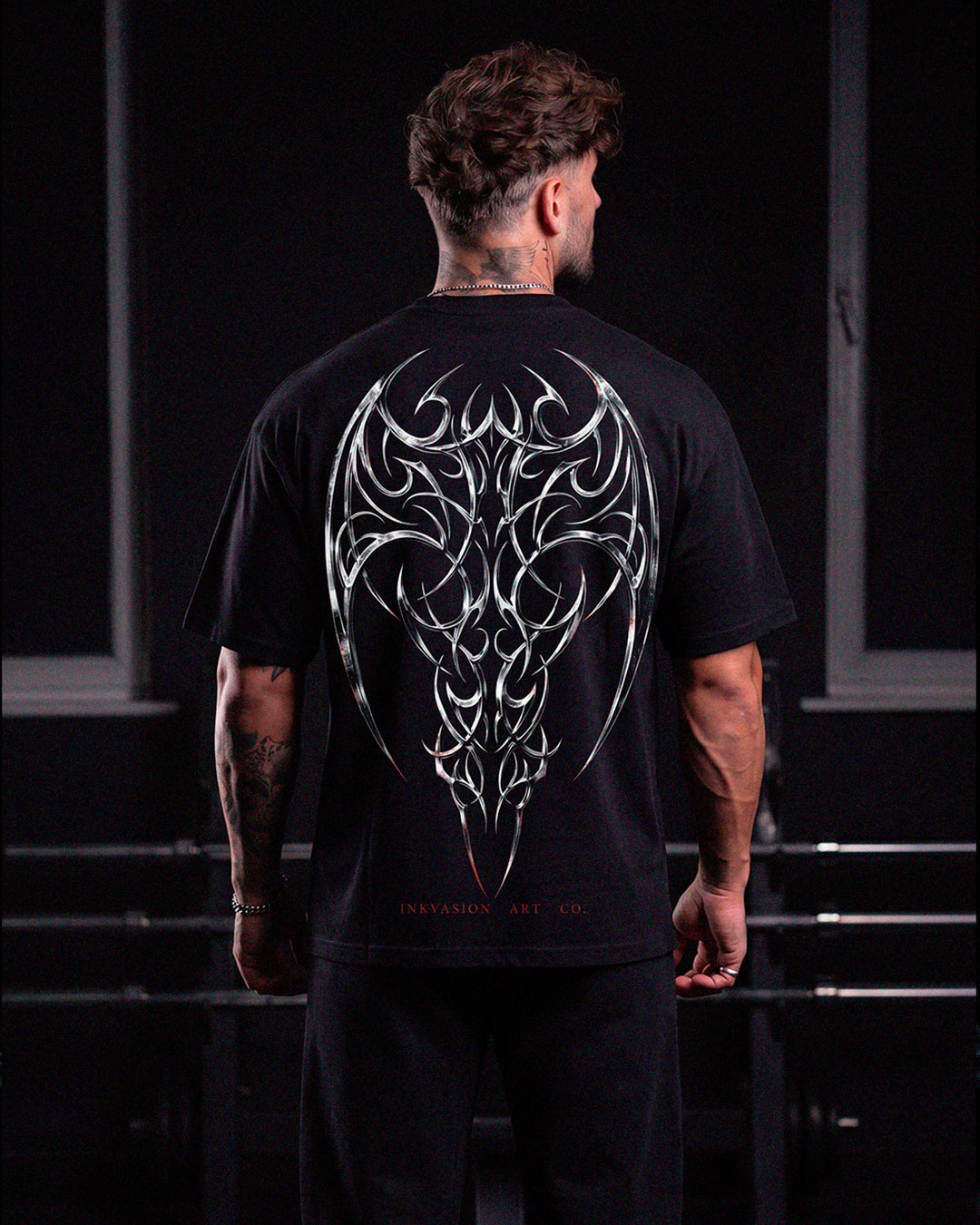 POLERA NEGRA DEATH WING