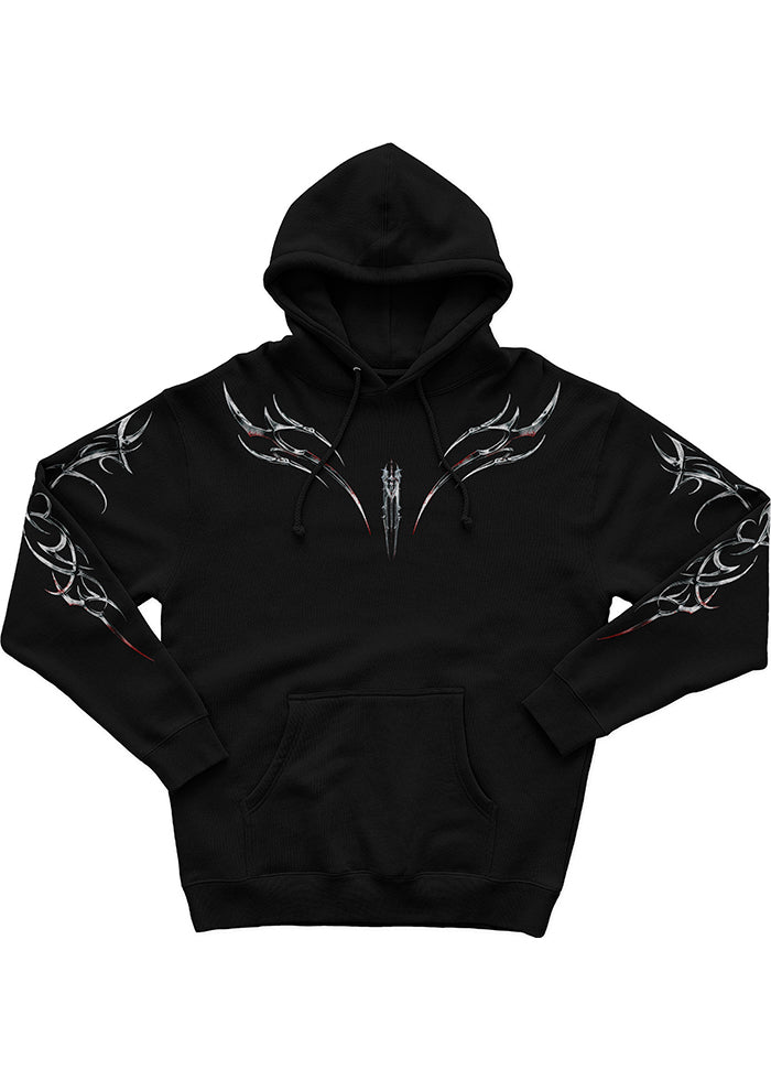 HOODIE NEGRO DEATH WING