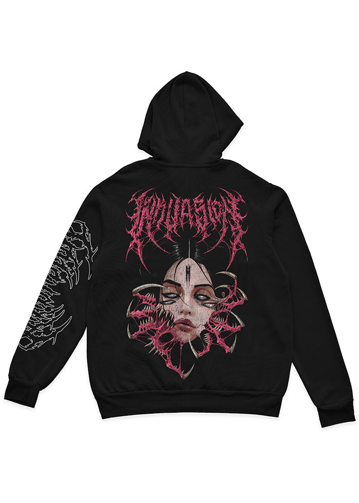 HOODIE NEGRO DEMON GIRL (Kuchisake-onna)