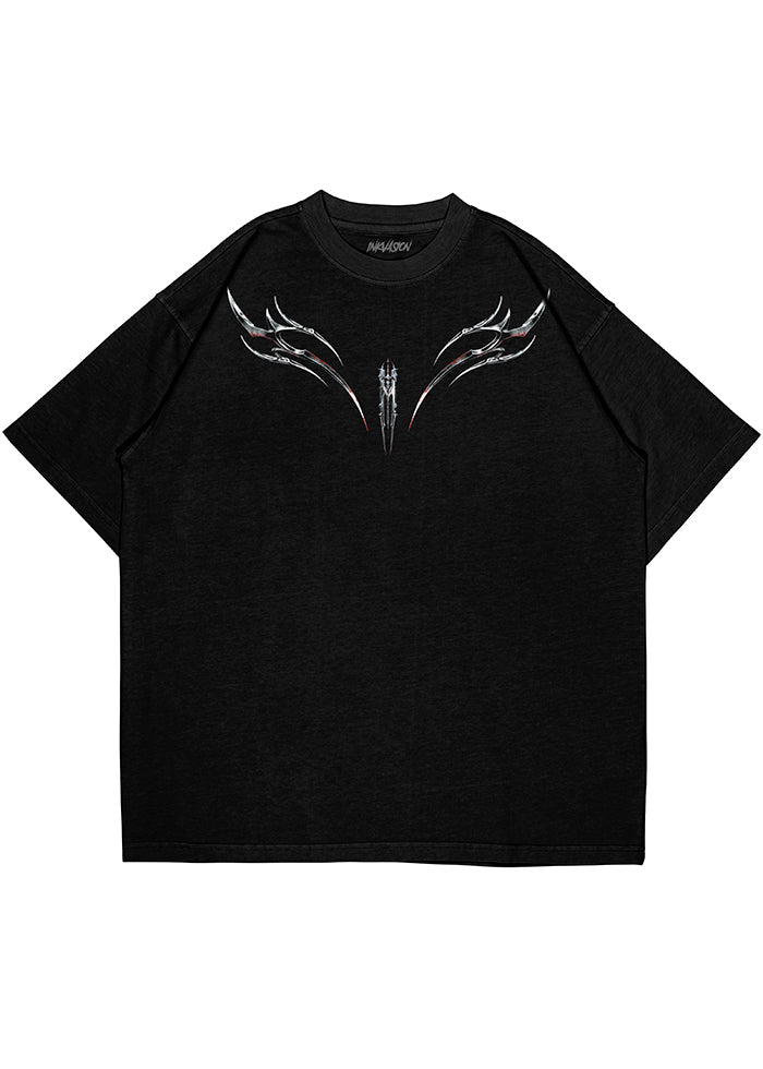 POLERA NEGRA DEATH WING