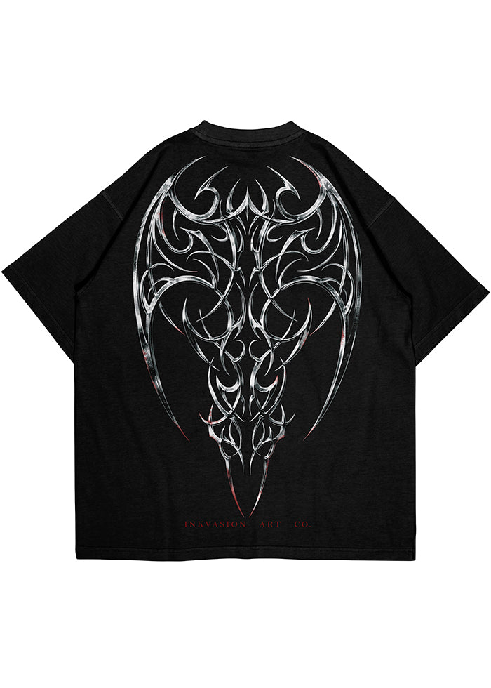 POLERA NEGRA DEATH WING