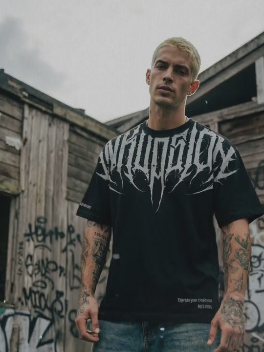 POLERA BLACK LETTER